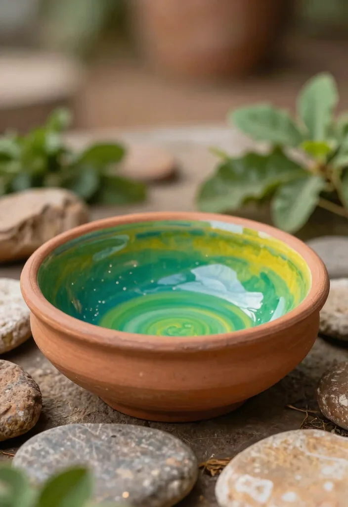 19 Haldi Bowl Decoration Ideas That Look Festive - 13. Terracotta and Eco-Friendly Glazing 1