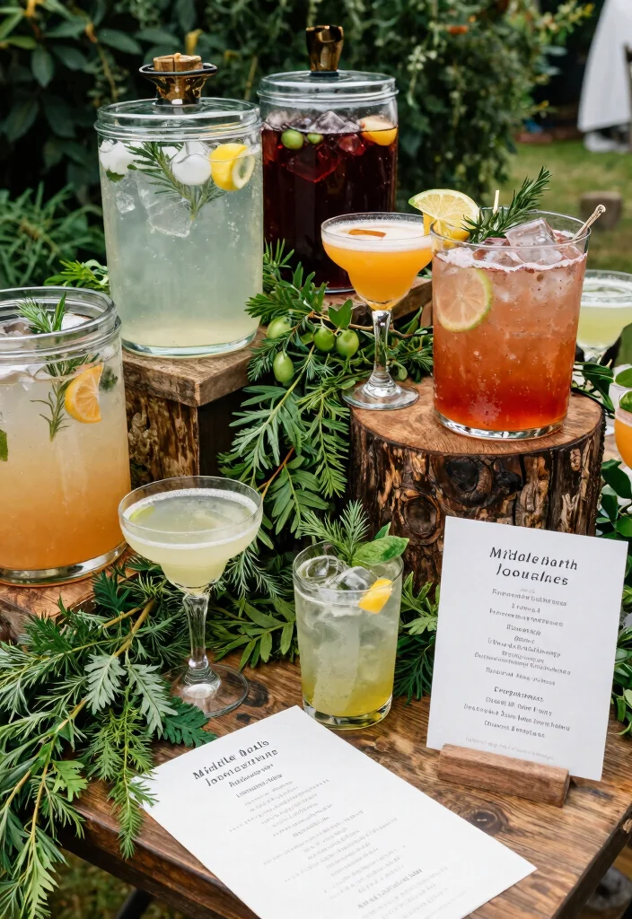 19 LOTR Wedding Ideas That Feel Epic And Enchanting - 16. Signature Drinks Inspired by Middle-earth 1