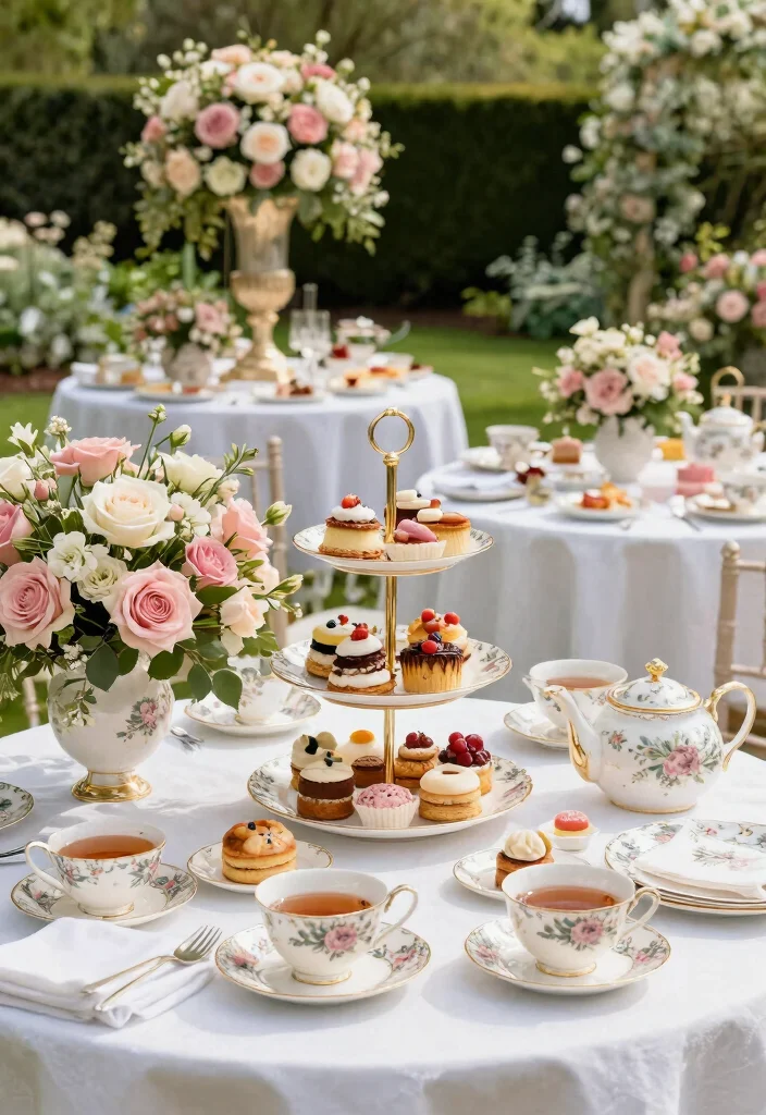 19 Luxury Wedding Ideas That Exude Elegance - 18. Royal Tea Party 1