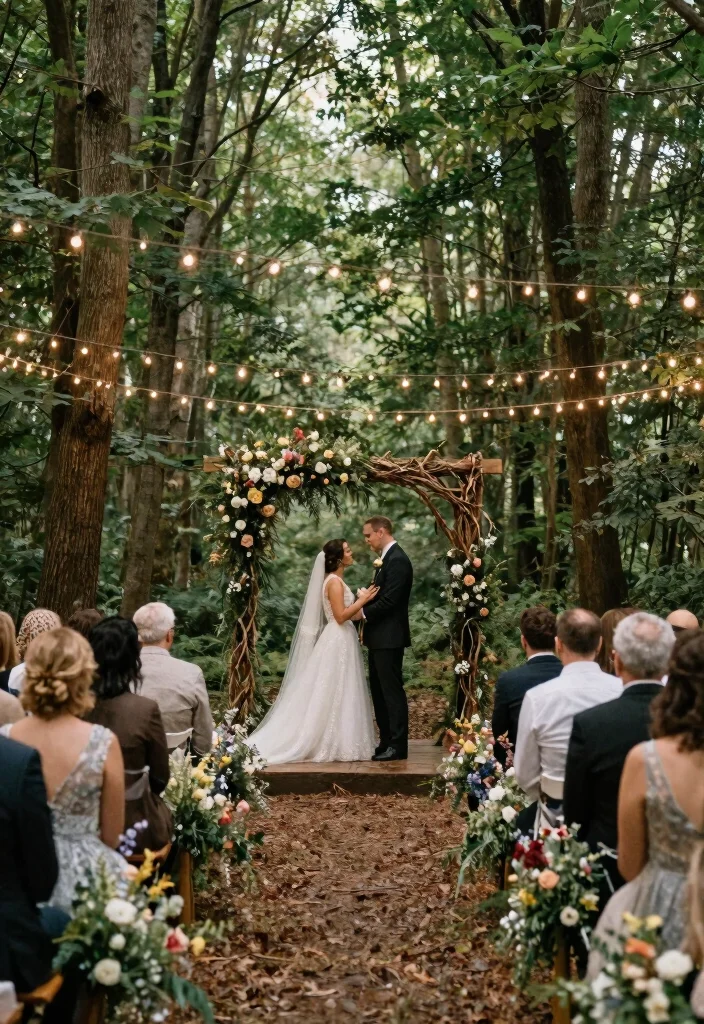 19 Luxury Wedding Ideas That Exude Elegance - 3. Enchanted Forest Fairytale 1