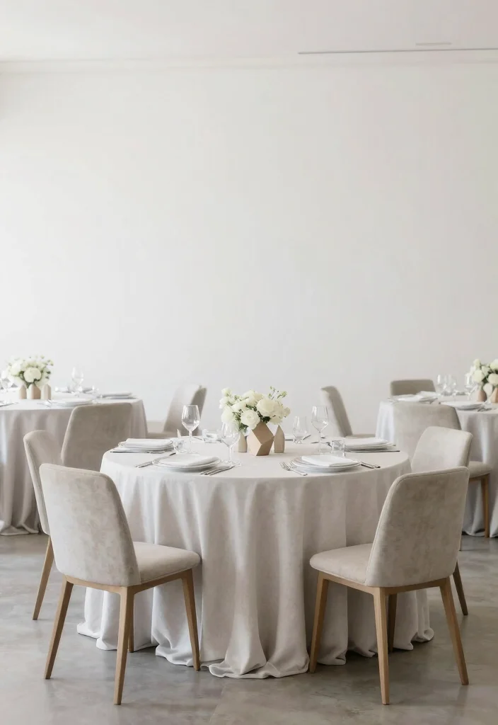 19 Luxury Wedding Ideas That Exude Elegance - 9. Modern Minimalism 1