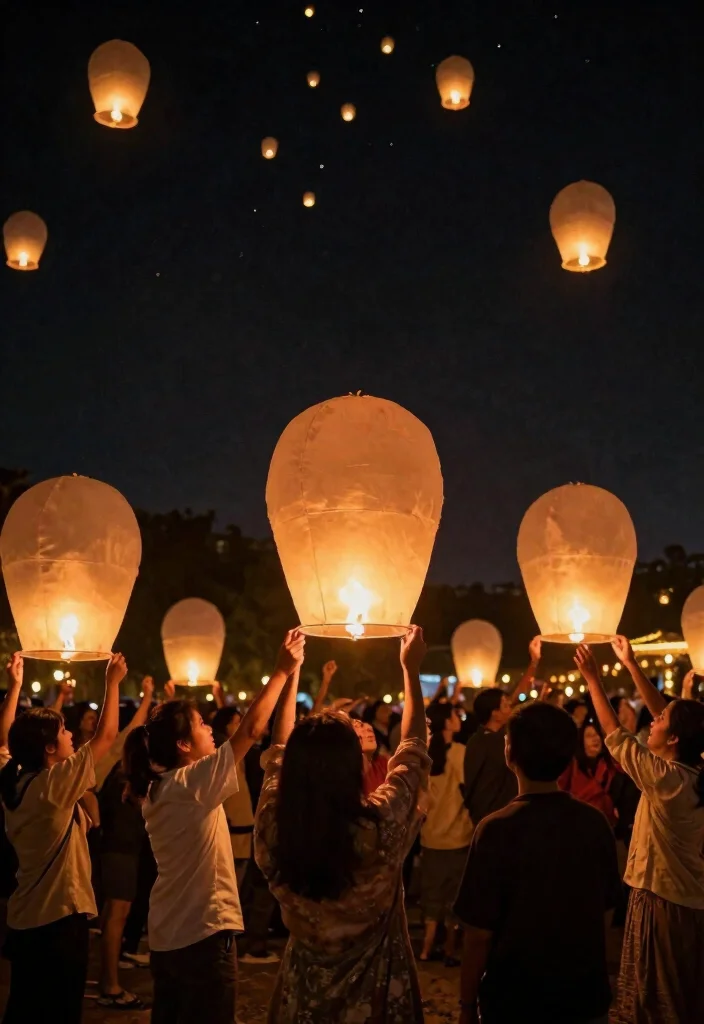 19 Mexican Wedding Ideas That Celebrate Culture - 12. Lantern Release for a Magical Touch 1