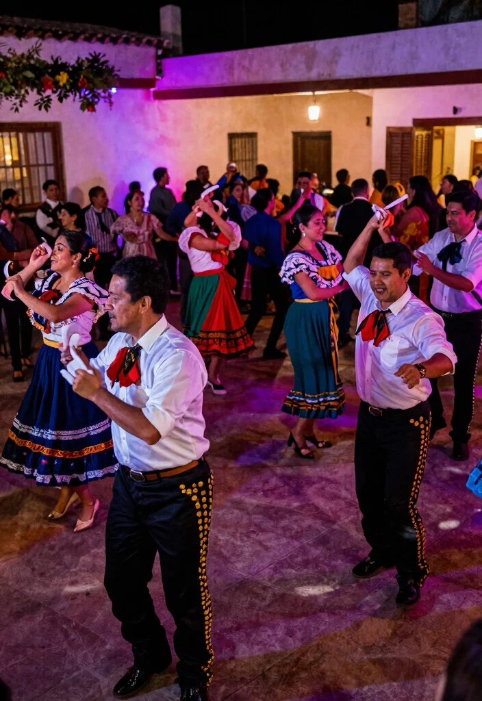 19 Mexican Wedding Ideas That Celebrate Culture - 18. Lively Dance Floor with Traditional Dances 1