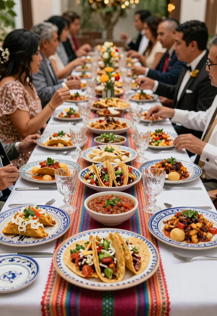 19 Mexican Wedding Ideas That Celebrate Culture - 6. Exquisite Mexican Wedding Food 1