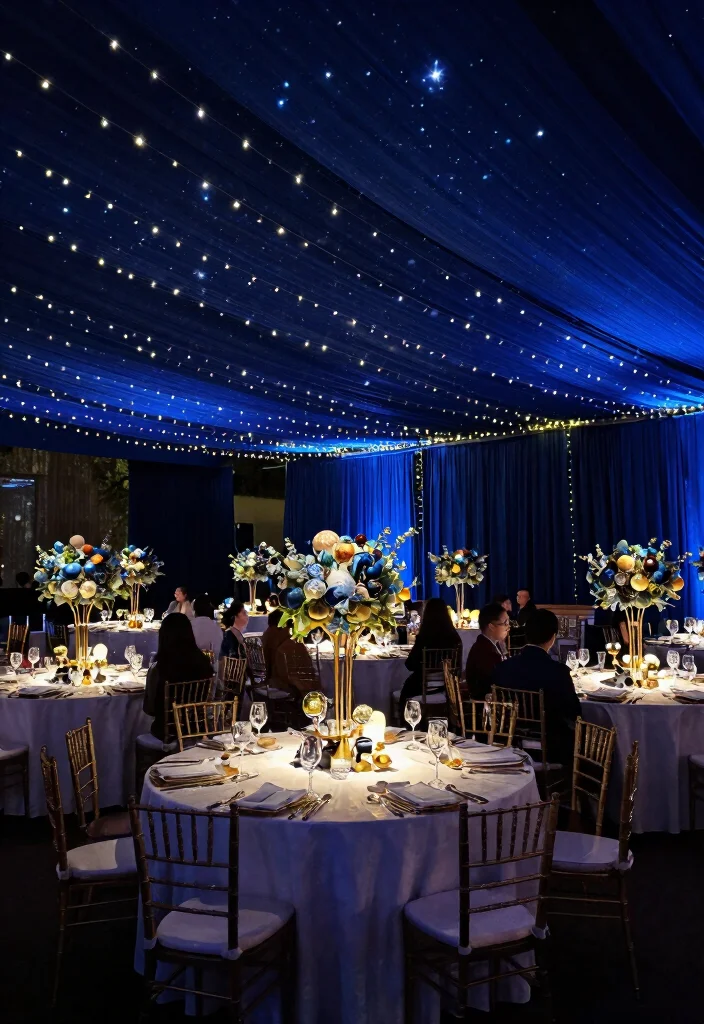 19 Nerdy Wedding Ideas That Show Your Shared Passions - 18. Starry Night Theme 1