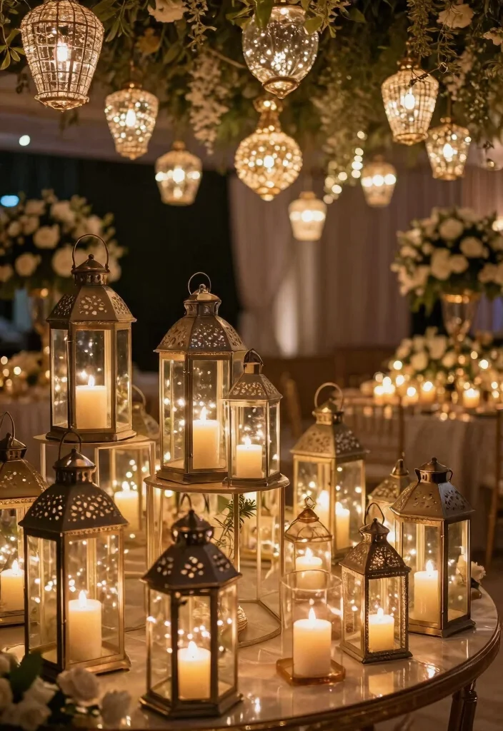 19 Quinceañera Decorations Ideas That Feel Royal - 11. Elegant Lantern Displays 1