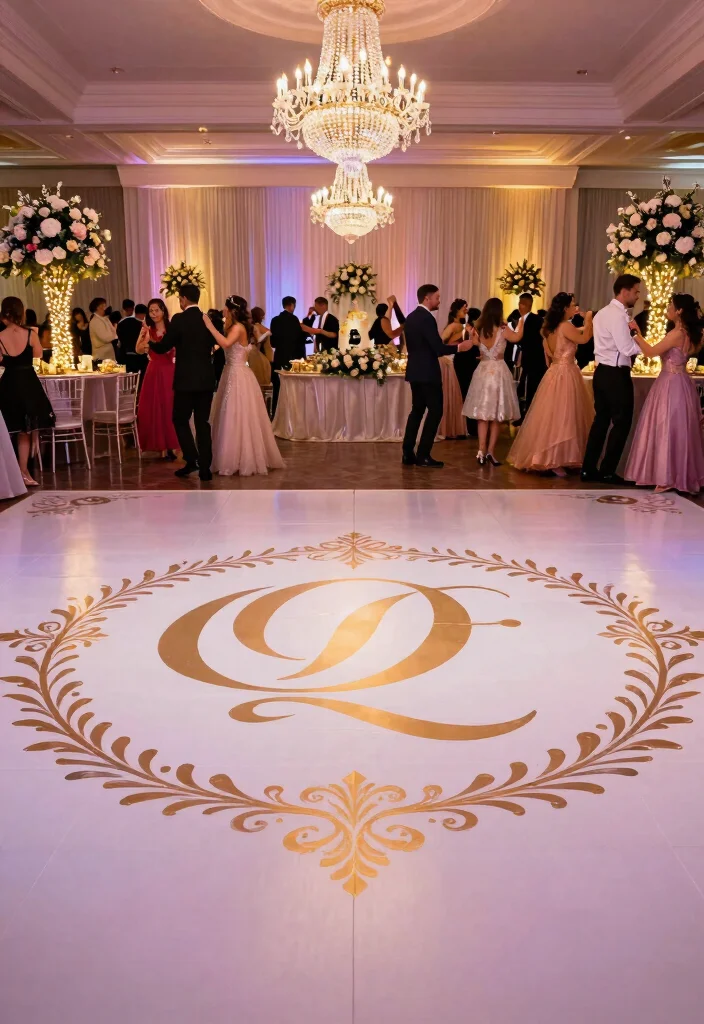 19 Quinceañera Decorations Ideas That Feel Royal - 17. Elegant Dance Floor 1