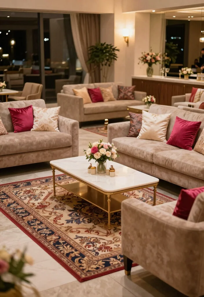 19 Quinceañera Decorations Ideas That Feel Royal - 18. Luxurious Lounge Areas 1