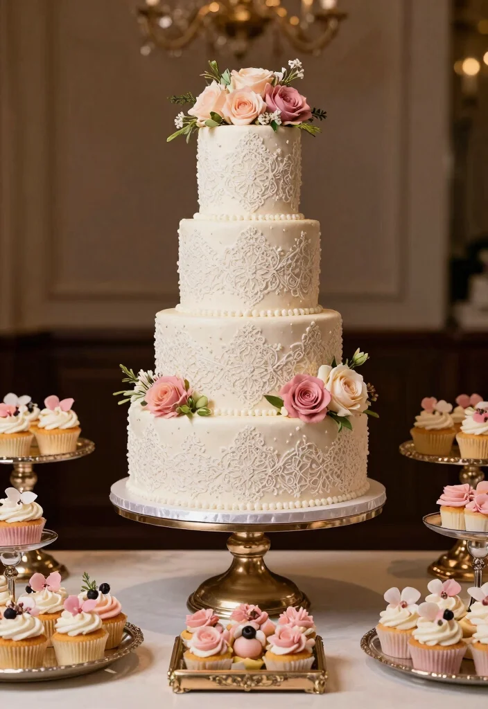 19 Quinceañera Decorations Ideas That Feel Royal - 7. Stunning Cake Displays 1