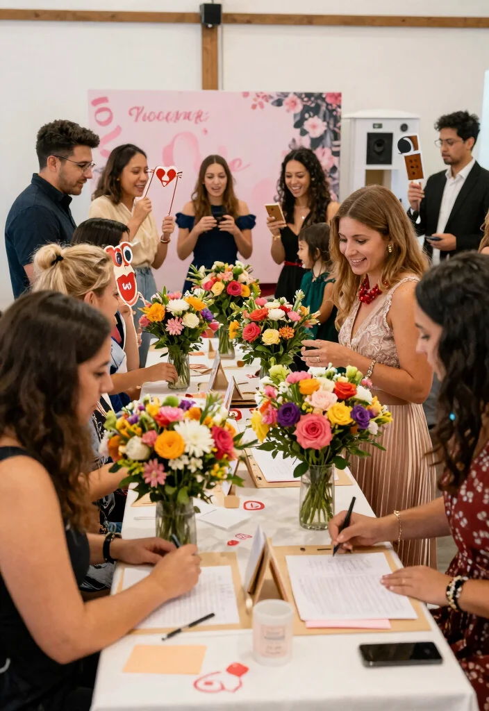 19 Romantic Wedding Ideas That Melt Hearts - 4. Love-Themed Wedding Activities 1