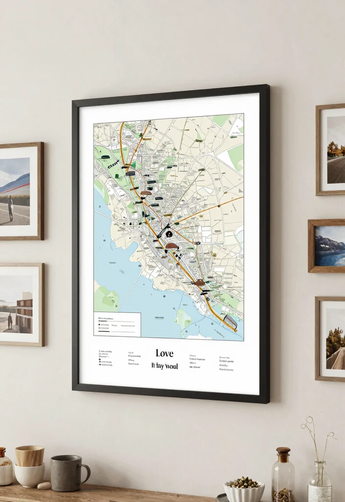 19 Sister Wedding Gift Ideas That Feel Heartfelt - 12. Customized Map Art 1