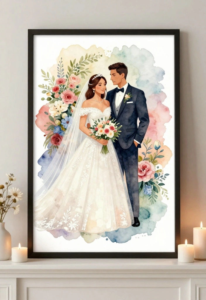 19 Sister Wedding Gift Ideas That Feel Heartfelt - 6. Custom Illustration or Portrait 1