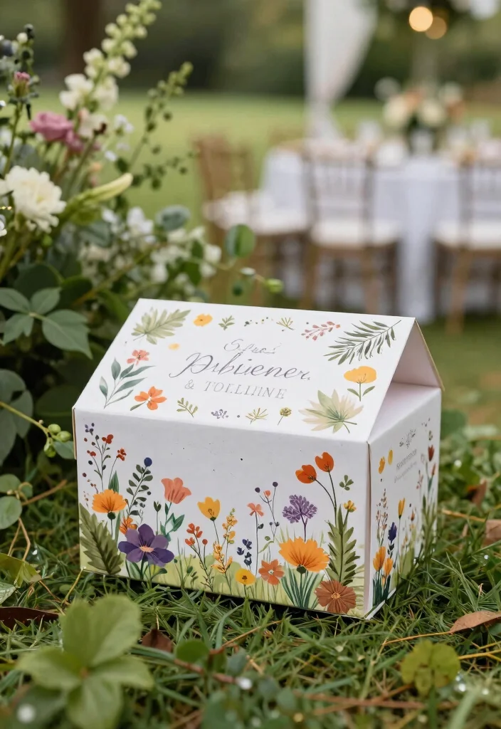 19 Wedding Card Box Ideas That Add Elegance - 14. Seasonal Nature Box 1