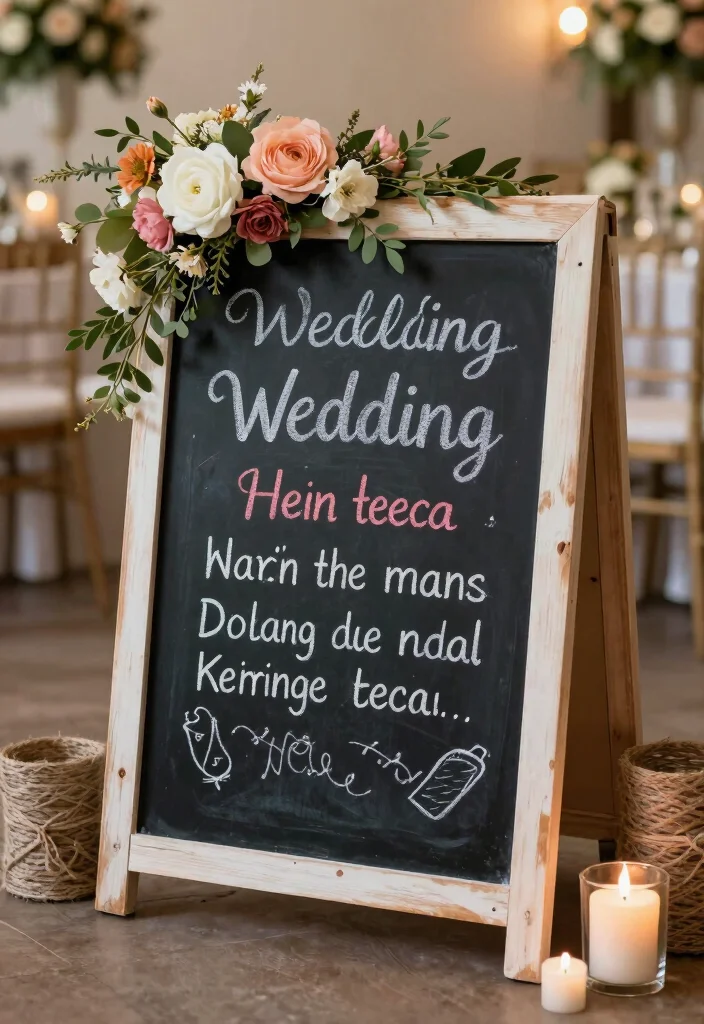 19 Wedding Card Box Ideas That Add Elegance - 16. Vintage Chalkboard Card Box 1