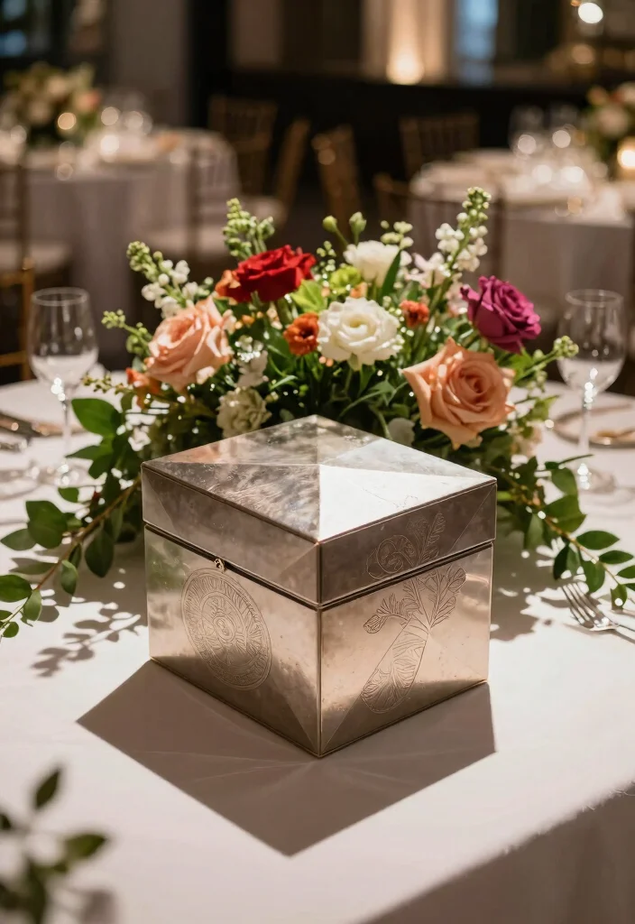 19 Wedding Card Box Ideas That Add Elegance - 8. Modern Geometric Card Box 1