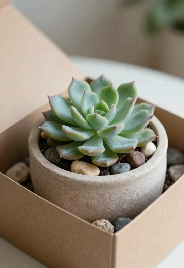 19 Wedding Gift Box Ideas That Feel Luxurious - 19. Potted Plant Gift Box 1