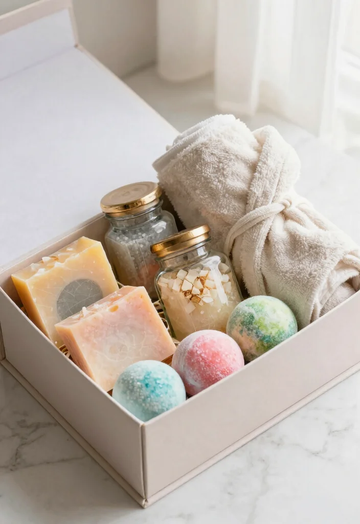 19 Wedding Gift Box Ideas That Feel Luxurious - 6. Luxury Bath Essentials 1