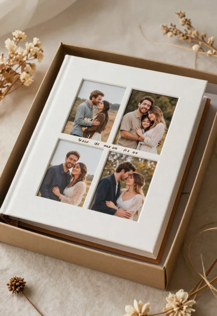 19 Wedding Gift Box Ideas That Feel Luxurious - 8. Customizable Photo Album 1