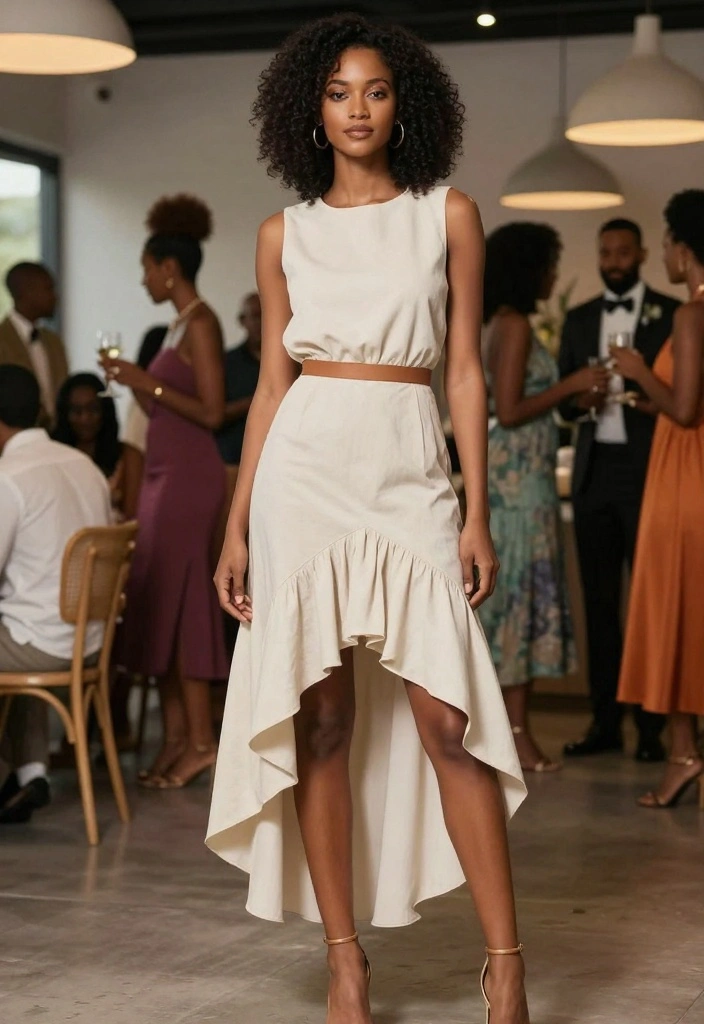 19 Wedding Guest Dress Ideas That Impress - 11. Unique Asymmetrical Hem Dresses 1