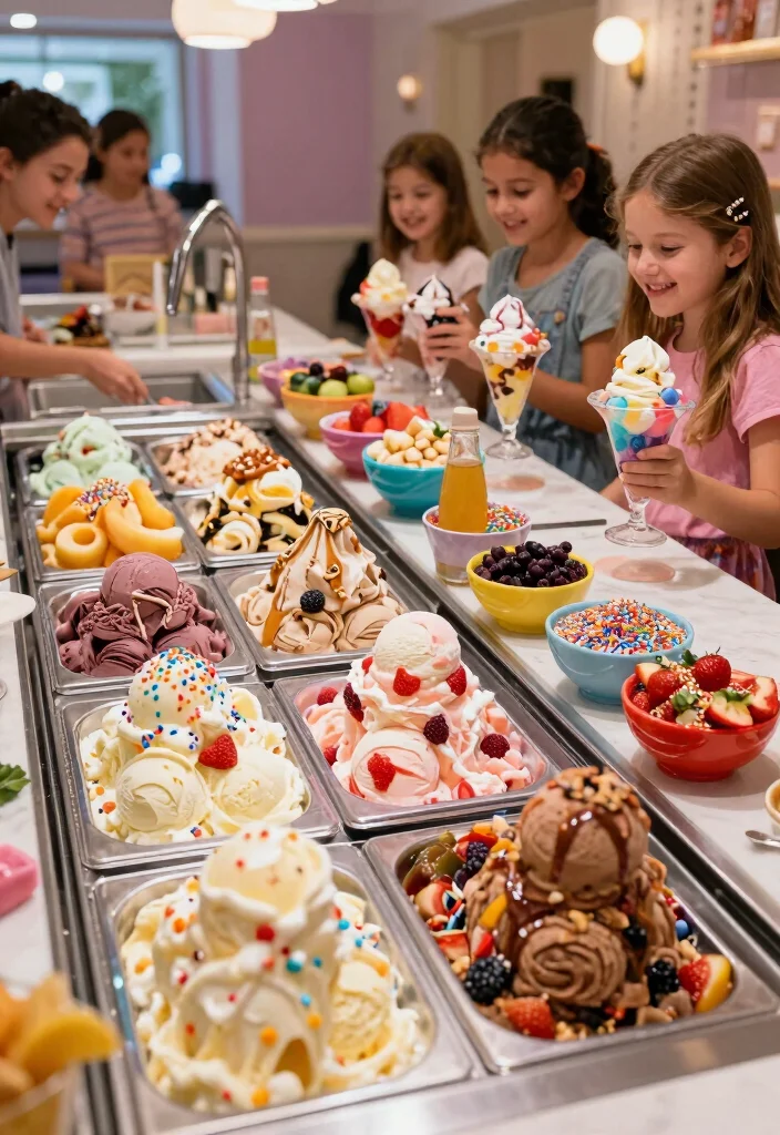 19 Wedding Ideas Food Stations and Menus Guests Will Remember - 2. Build-Your-Own Sundae Bar 1