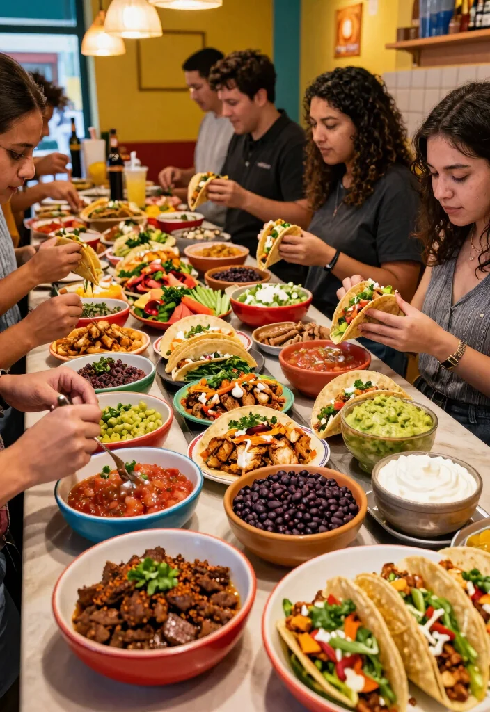 19 Wedding Ideas Food Stations and Menus Guests Will Remember - 3. Taco Bar 1