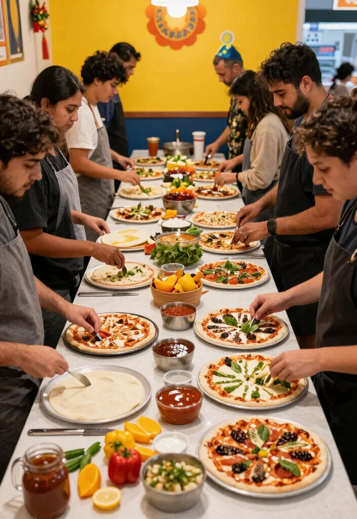 19 Wedding Ideas Food Stations and Menus Guests Will Remember - 7. Interactive Pizza Station 1