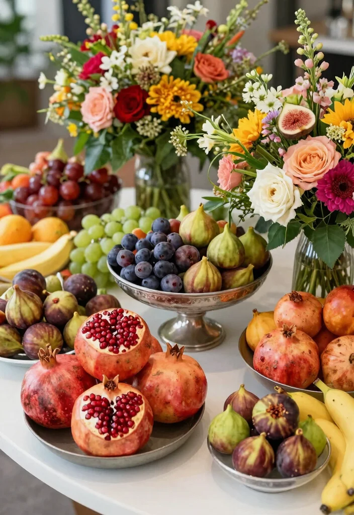 19 Wedding Sweetheart Table Ideas That Steal the Spotlight - 14. Seasonal Fruit Arrangements 1