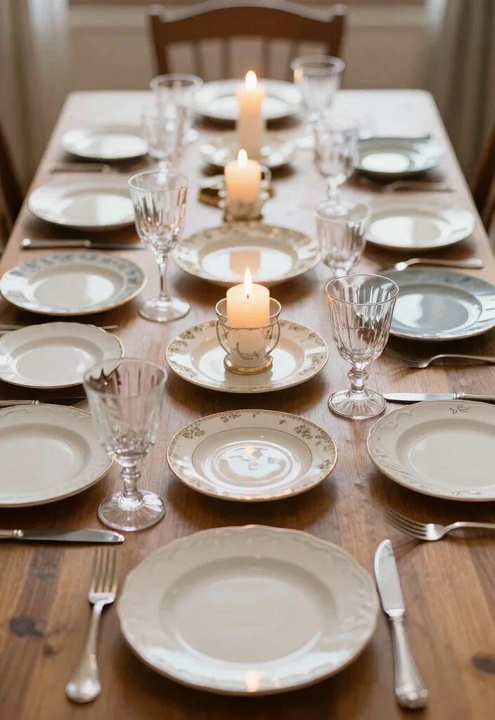 19 Wedding Sweetheart Table Ideas That Steal the Spotlight - 3. Vintage China and Glassware 1