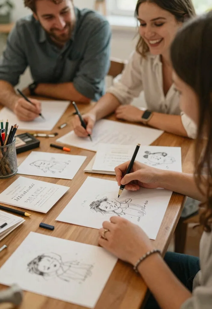 12 Classic Elegant Wedding Invitations Without the Designer Price - 11. Personalized Illustrations 1