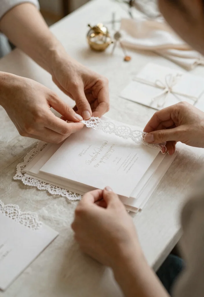 12 Classic Elegant Wedding Invitations Without the Designer Price - 5. Lace and Texture 1