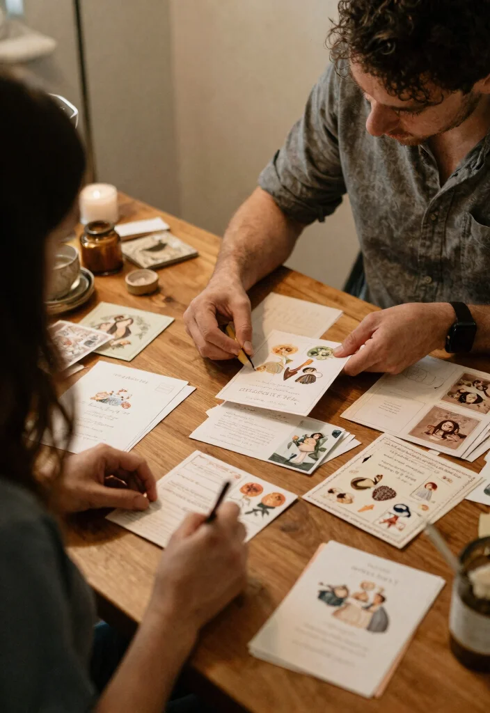 12 Classic Elegant Wedding Invitations Without the Designer Price - 9. Vintage Postcard Style 1