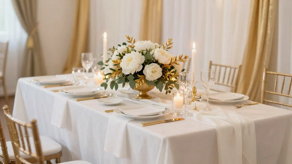 12 Gold and White Wedding Decorations That Don't Look Brassy