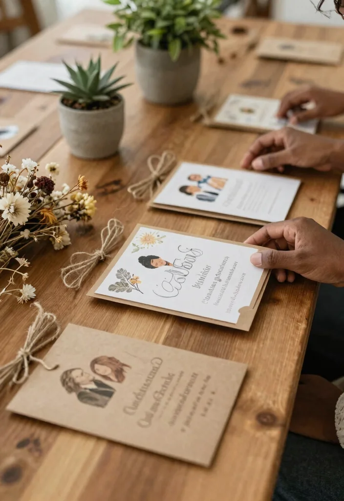 12 Inexpensive Wedding Invitations That Pass for High-End - 2. Recycled Materials 1