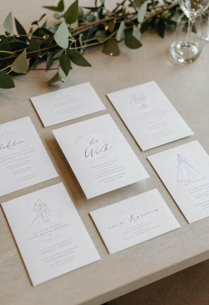 12 Inexpensive Wedding Invitations That Pass for High-End - 5. Minimalist Designs 1