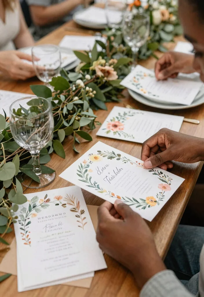 12 Inexpensive Wedding Invitations That Pass for High-End - 6. Botanical Themes 1
