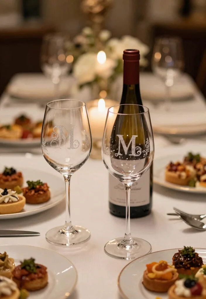 12 Memorable Wedding Gifts They'll Actually Display at Home - 12. Engraved Wine Glasses 1