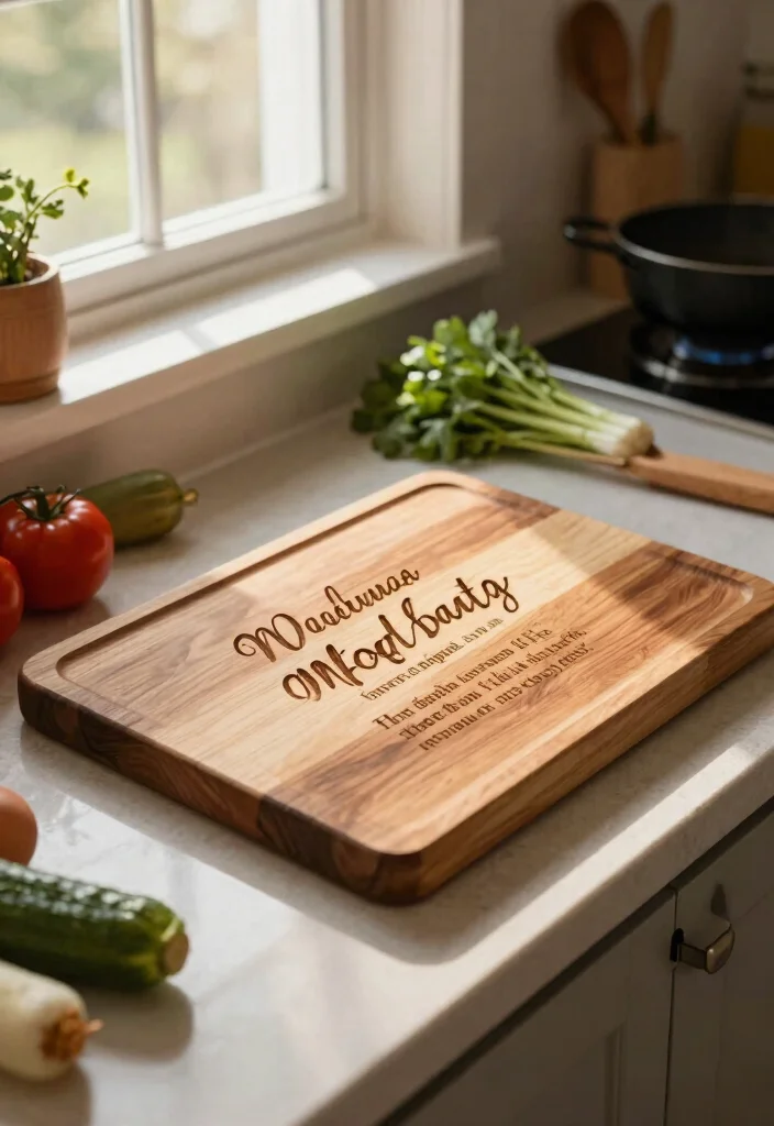 12 Memorable Wedding Gifts They'll Actually Display at Home - 7. Personalized Cutting Board 1