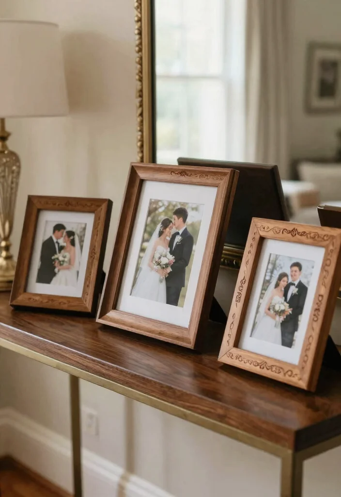 12 Memorable Wedding Gifts They'll Actually Display at Home - 8. Engraved Picture Frames 1
