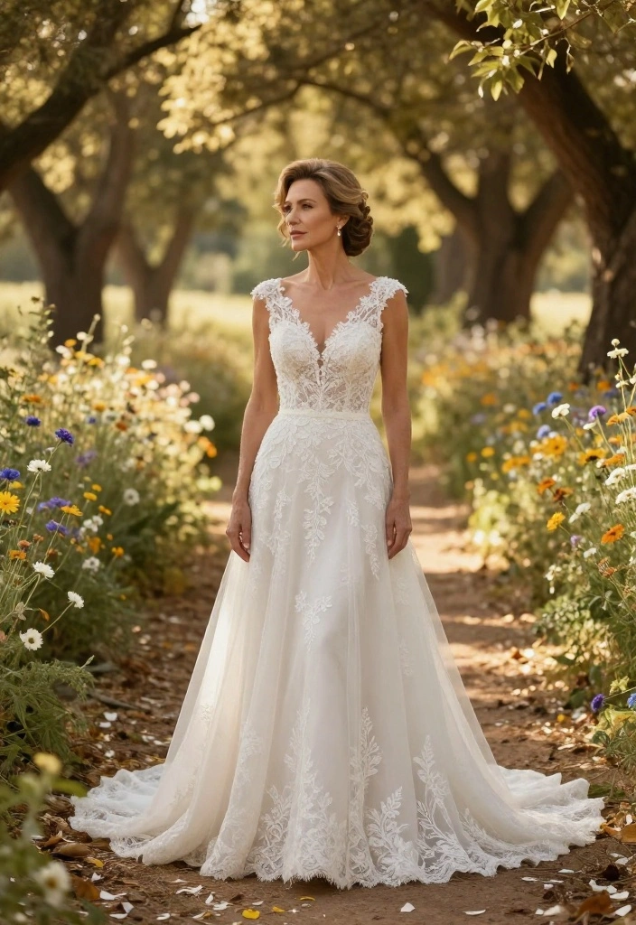 12 Wedding Dresses for Mature Brides That Feel Age-Appropriate - 1. Elegant A-Line Silhouette 1