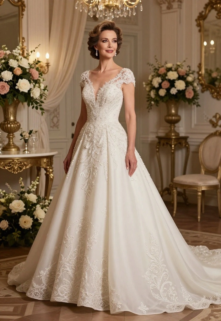 12 Wedding Dresses for Mature Brides That Feel Age-Appropriate - 8. Timeless Ballgowns 1