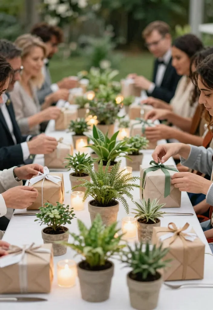 12 Wedding Guest Gifts That Don't End Up in the Trash - 3. Mini Potted Plants 1