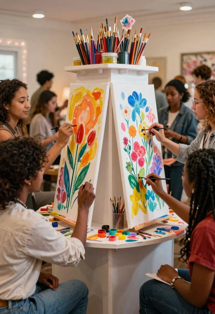 12 Wedding Guestbook Table Ideas That Actually Get Signed - 10. An Artistic Canvas Guestbook 1