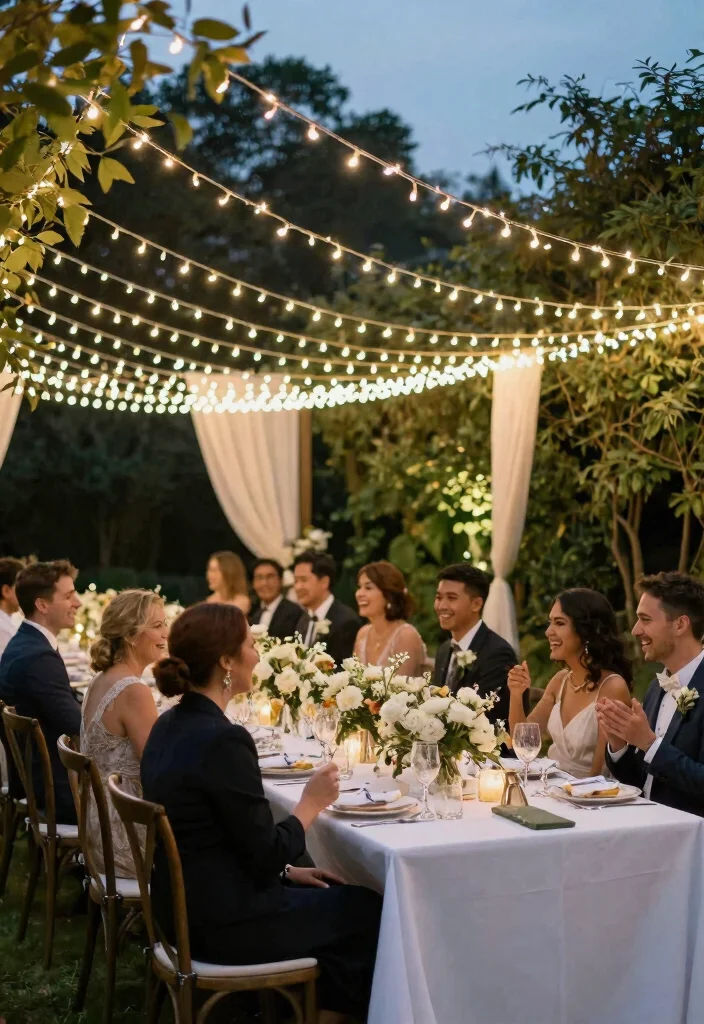 12 Wedding Lighting Decorations That Don't Blow Out in Wind - 1. Sturdy Wedding String Lights 1