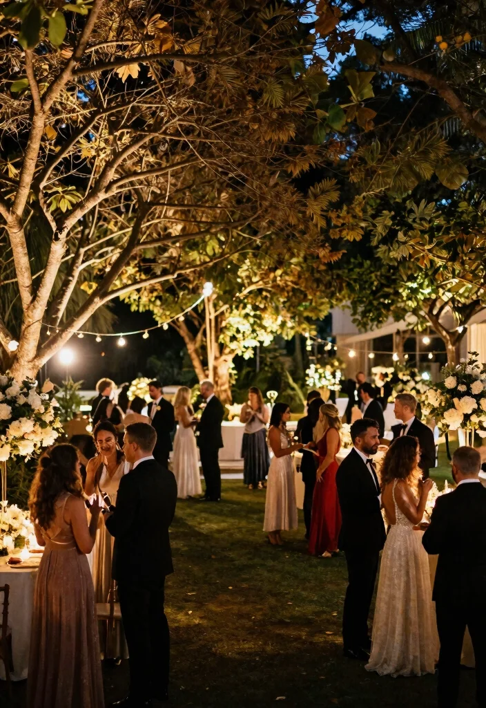 12 Wedding Lighting Decorations That Don't Blow Out in Wind - 4. Ground Lights and Uplighting 1