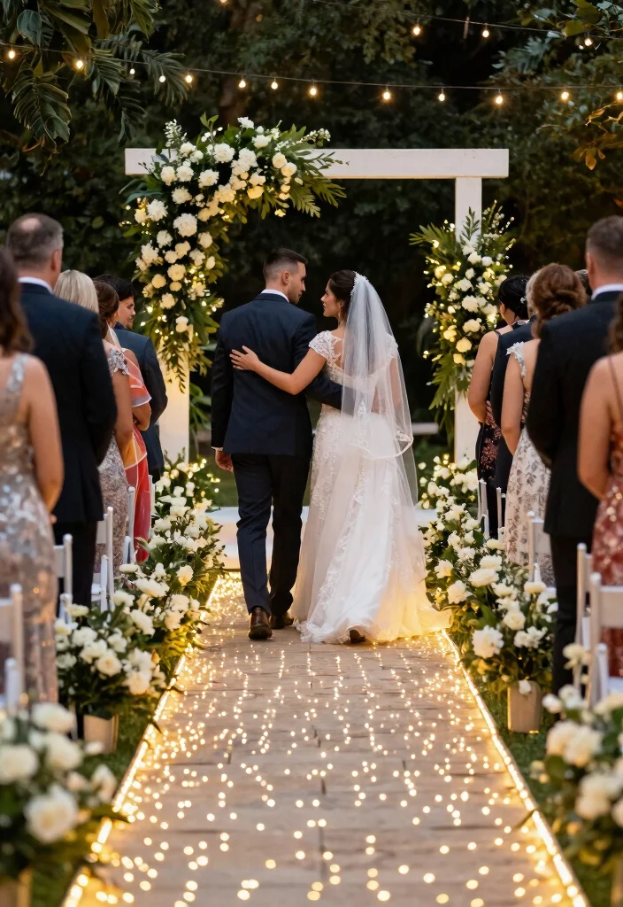 12 Wedding Lighting Decorations That Don't Blow Out in Wind - 5. Decorative LED Pathway Lights 1