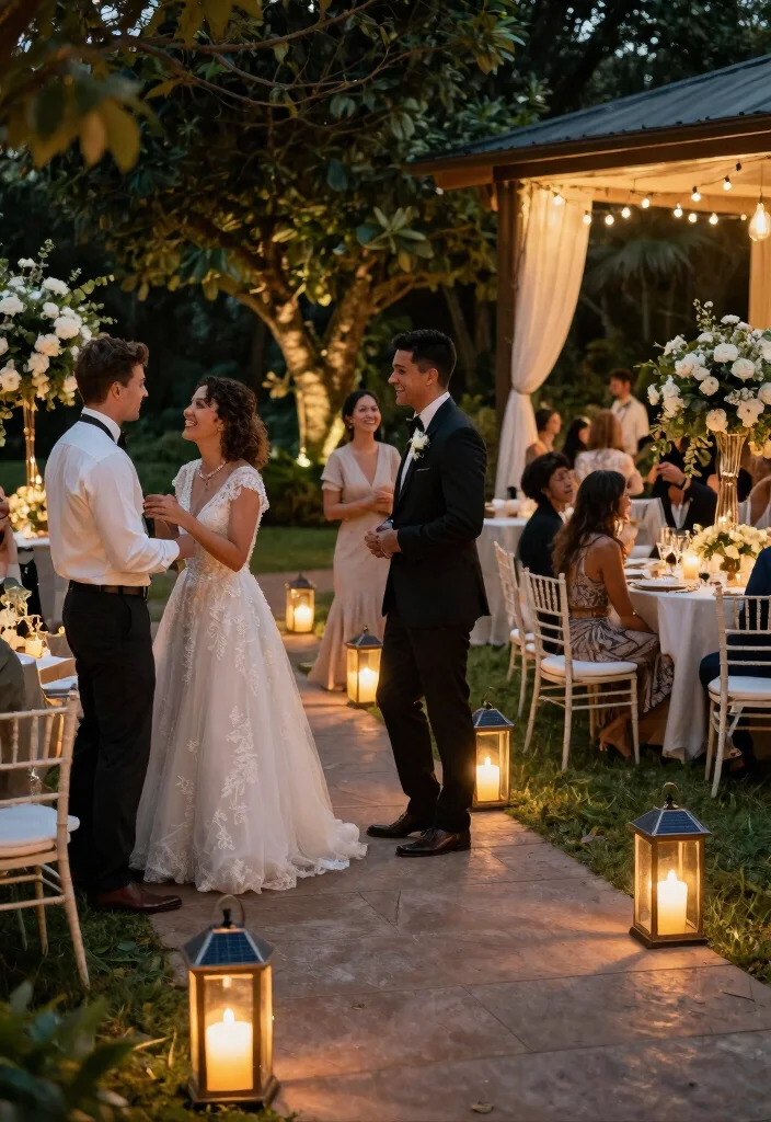 12 Wedding Lighting Decorations That Don't Blow Out in Wind - 8. Solar-Powered Lanterns 1