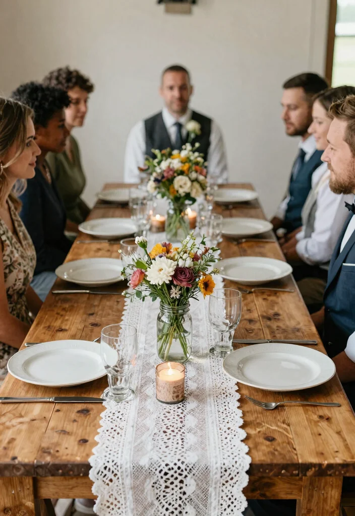 12 Wedding Table Settings That Don't Blow Your Budget - 1. Farmhouse Chic: Simple Elegance 1