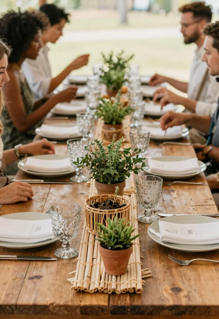 12 Wedding Table Settings That Don't Blow Your Budget - 11. Eco-Friendly Decor: Sustainable Choices 1