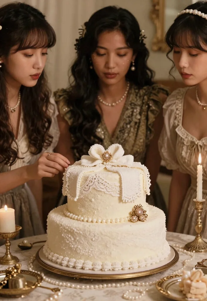 12 Wedding Towel Cake Ideas That Look Like You Hired a Pro - 7. Vintage Lace Towel Cake 1
