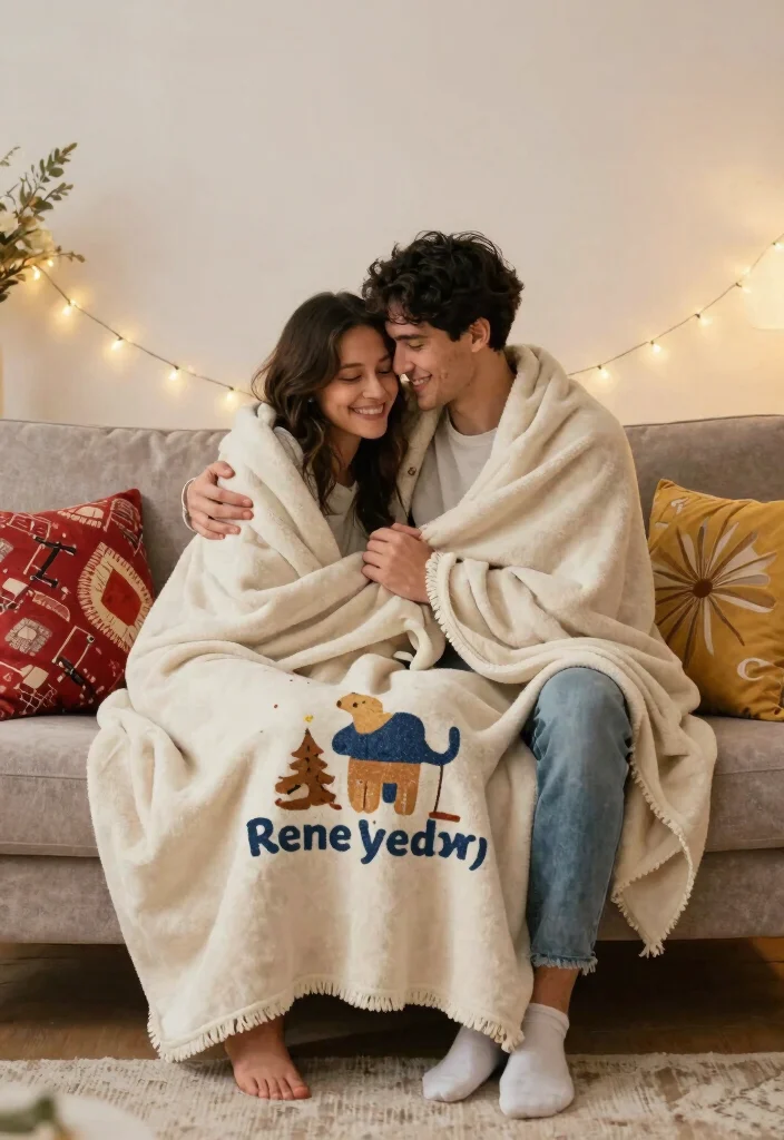 14 Cute Wedding Gifts That Don't End Up in the Donation Pile - 5. Personalized Throw Blanket 1
